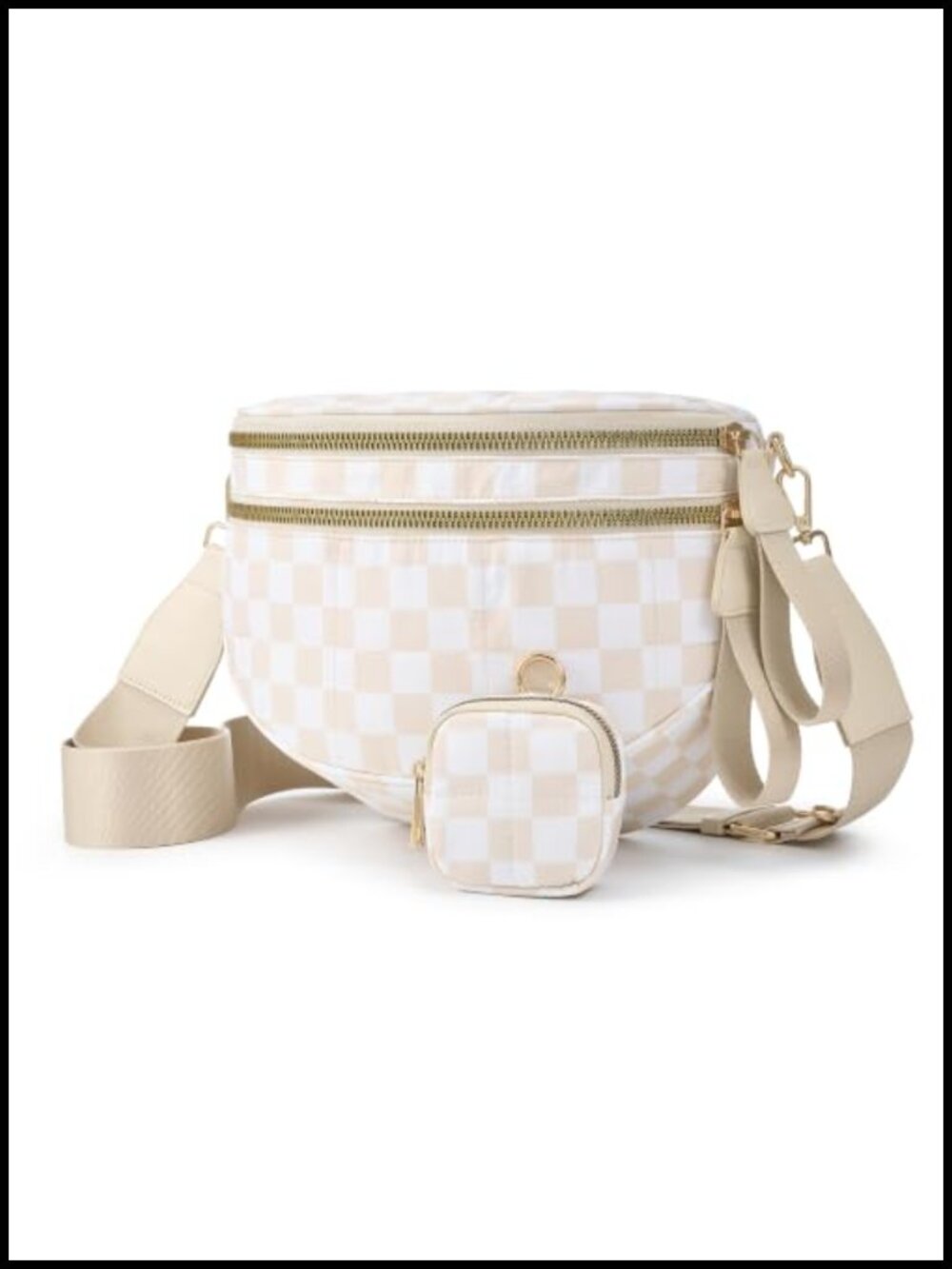Nylon Crossbody Bum Bag Lightweight Adjustable Strap Hands-Free Purse